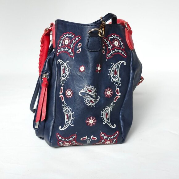 ATTRACTIVE Desigual BOHO BAG 20SAXPB9 Embroidered Romantic Whimsical - Picture 15 of 16